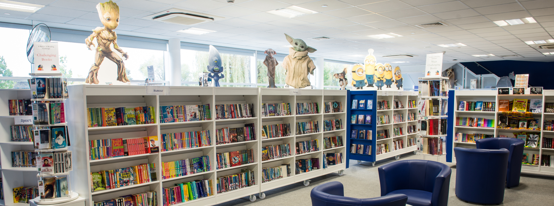 An image showing the schools library