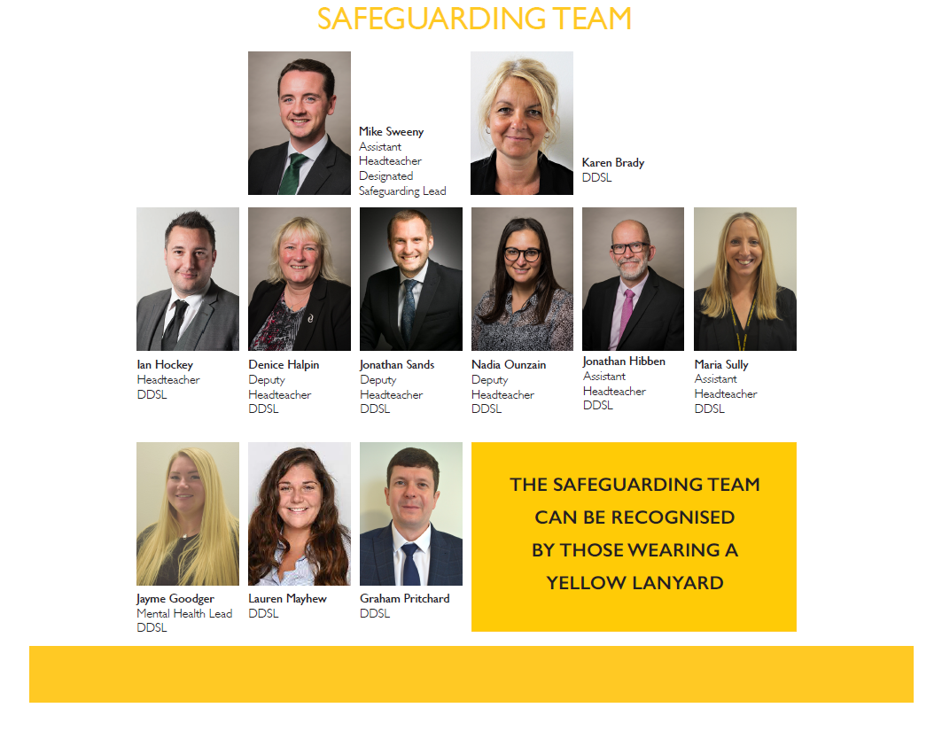 Images of the Safeguarding Team members