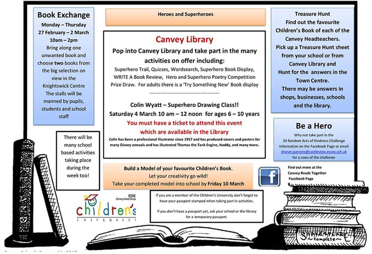 World Book Day and Canvey Reads Together