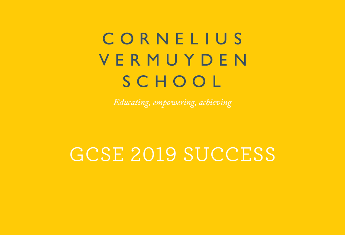 Cornelius Vermuyden GCSE Exam Success 2019